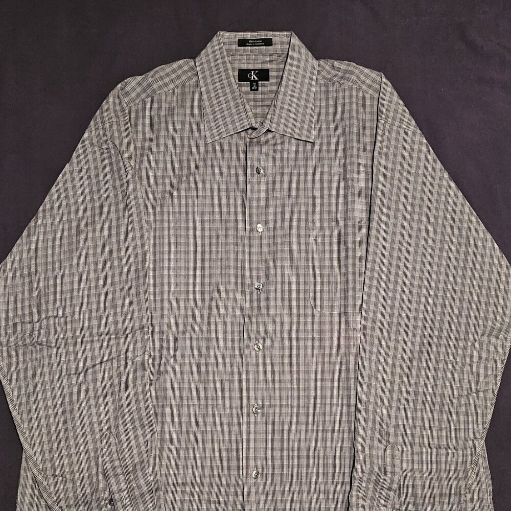CK Calvin Klein grey dress shirt XXL